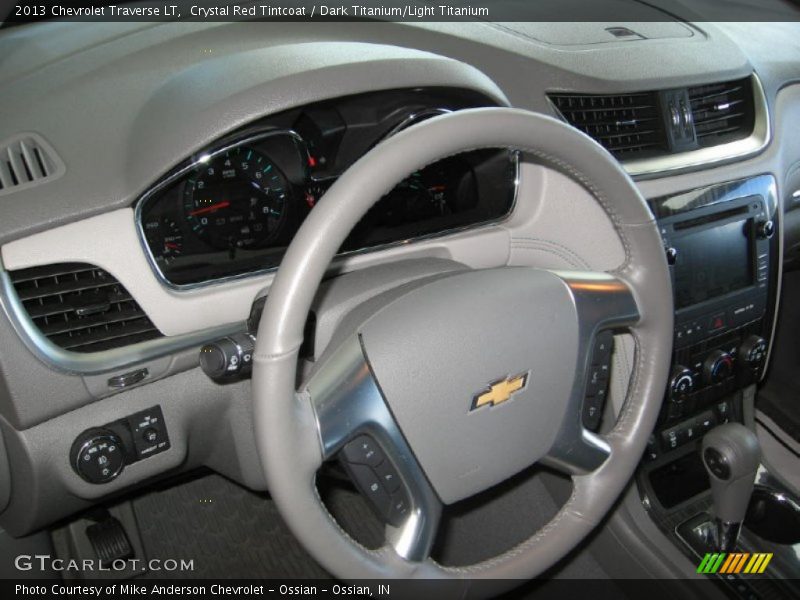 Crystal Red Tintcoat / Dark Titanium/Light Titanium 2013 Chevrolet Traverse LT
