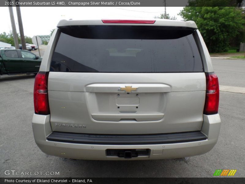 Champagne Silver Metallic / Cocoa/Dune 2015 Chevrolet Suburban LS 4WD