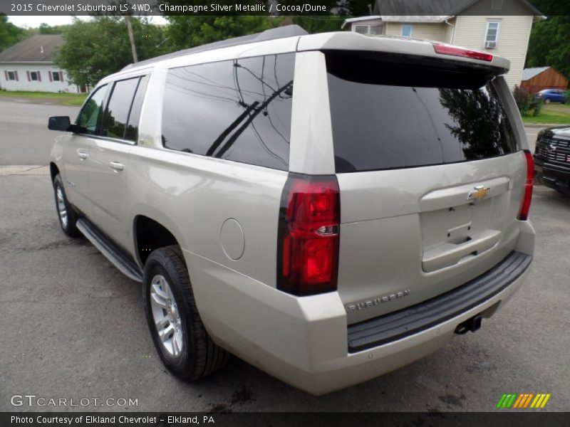 Champagne Silver Metallic / Cocoa/Dune 2015 Chevrolet Suburban LS 4WD