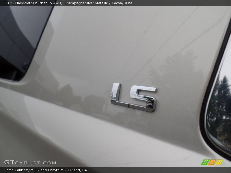Champagne Silver Metallic / Cocoa/Dune 2015 Chevrolet Suburban LS 4WD