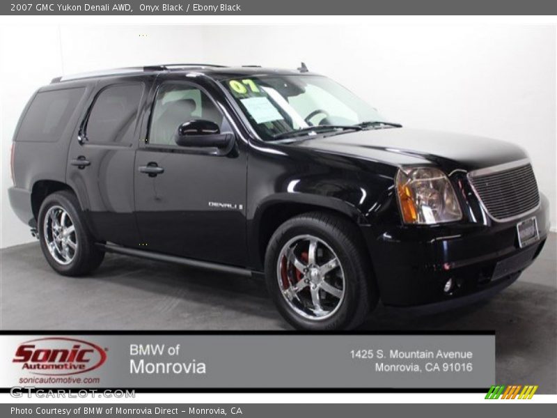 Onyx Black / Ebony Black 2007 GMC Yukon Denali AWD