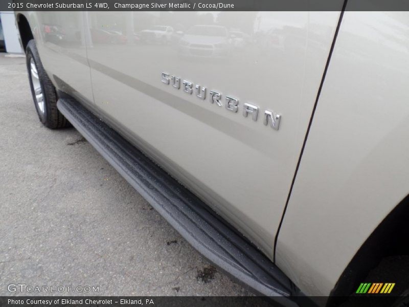 Champagne Silver Metallic / Cocoa/Dune 2015 Chevrolet Suburban LS 4WD