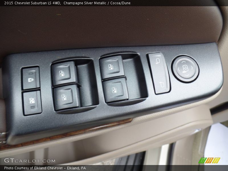 Champagne Silver Metallic / Cocoa/Dune 2015 Chevrolet Suburban LS 4WD