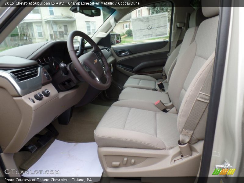 Champagne Silver Metallic / Cocoa/Dune 2015 Chevrolet Suburban LS 4WD