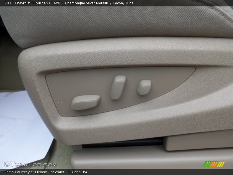 Champagne Silver Metallic / Cocoa/Dune 2015 Chevrolet Suburban LS 4WD