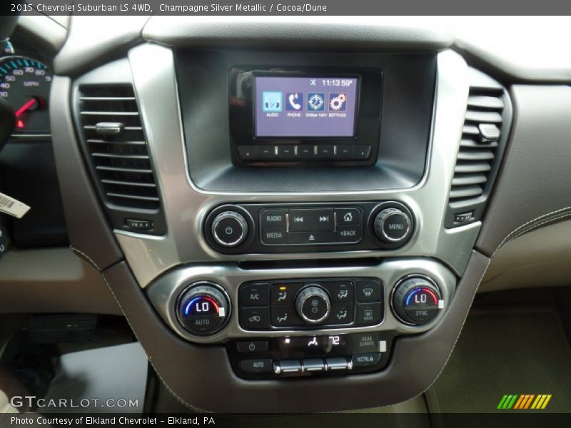 Champagne Silver Metallic / Cocoa/Dune 2015 Chevrolet Suburban LS 4WD
