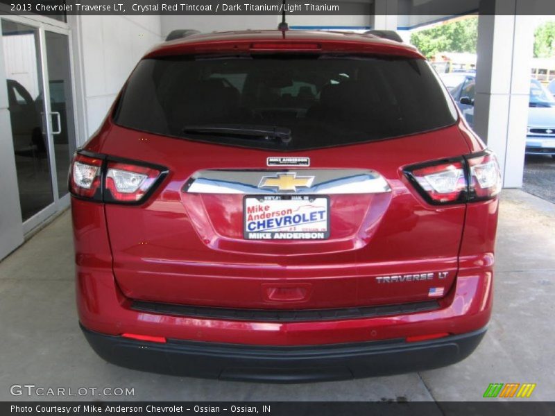 Crystal Red Tintcoat / Dark Titanium/Light Titanium 2013 Chevrolet Traverse LT