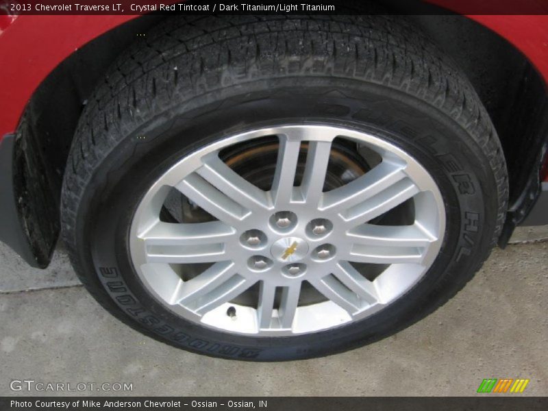 Crystal Red Tintcoat / Dark Titanium/Light Titanium 2013 Chevrolet Traverse LT