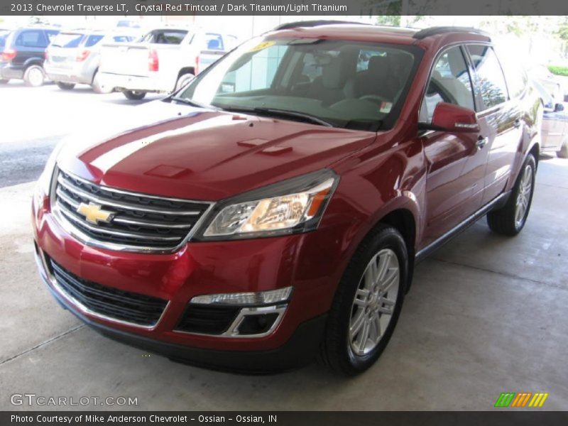 Crystal Red Tintcoat / Dark Titanium/Light Titanium 2013 Chevrolet Traverse LT
