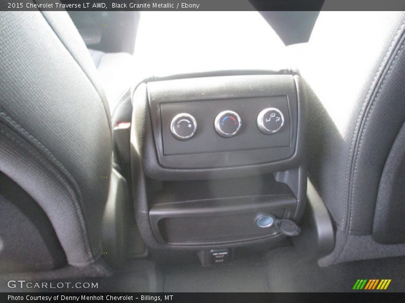Black Granite Metallic / Ebony 2015 Chevrolet Traverse LT AWD