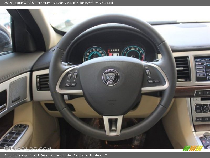 Caviar Metallic / Barley/Warm Charcoal 2015 Jaguar XF 2.0T Premium