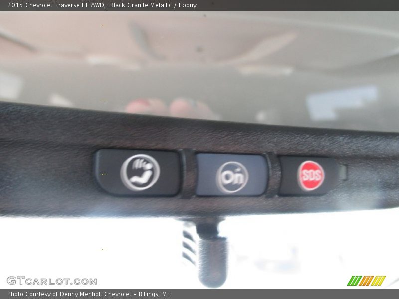 Black Granite Metallic / Ebony 2015 Chevrolet Traverse LT AWD