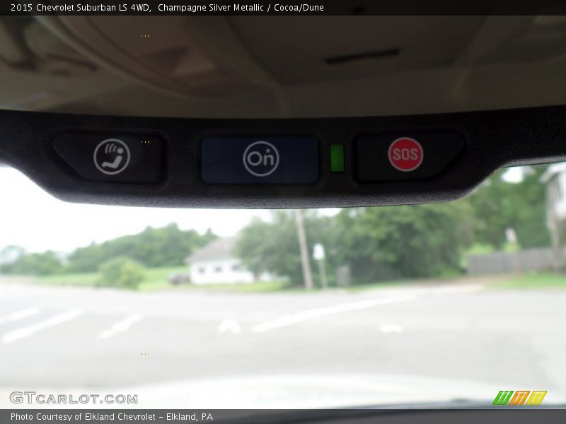 Champagne Silver Metallic / Cocoa/Dune 2015 Chevrolet Suburban LS 4WD