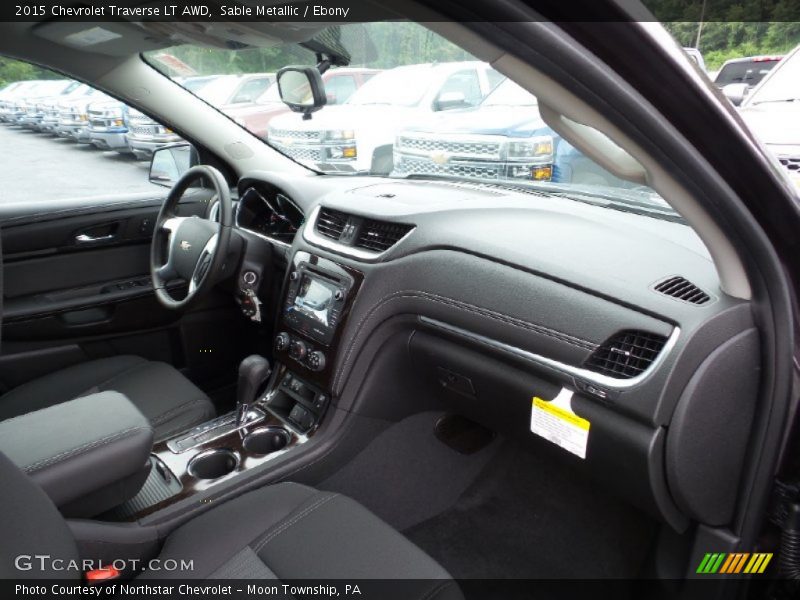 Sable Metallic / Ebony 2015 Chevrolet Traverse LT AWD