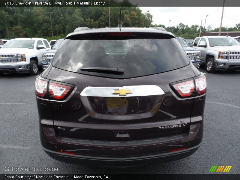 Sable Metallic / Ebony 2015 Chevrolet Traverse LT AWD
