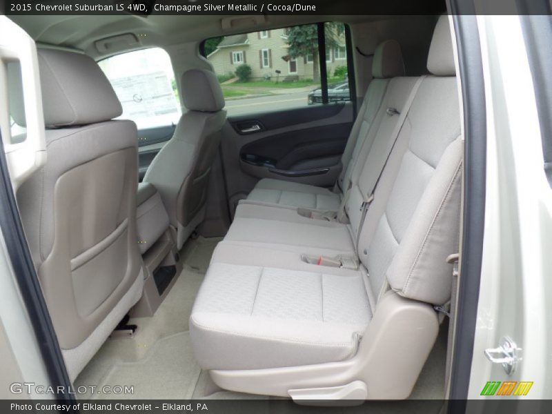 Champagne Silver Metallic / Cocoa/Dune 2015 Chevrolet Suburban LS 4WD