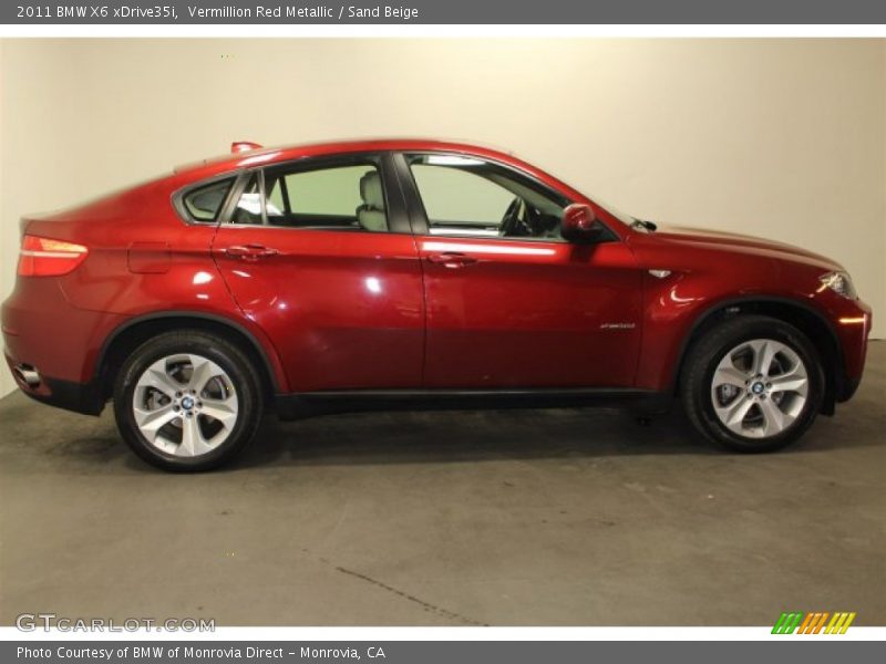 Vermillion Red Metallic / Sand Beige 2011 BMW X6 xDrive35i