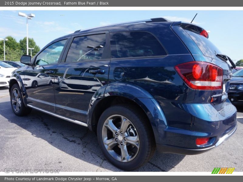 Fathom Blue Pearl / Black 2015 Dodge Journey Crossroad