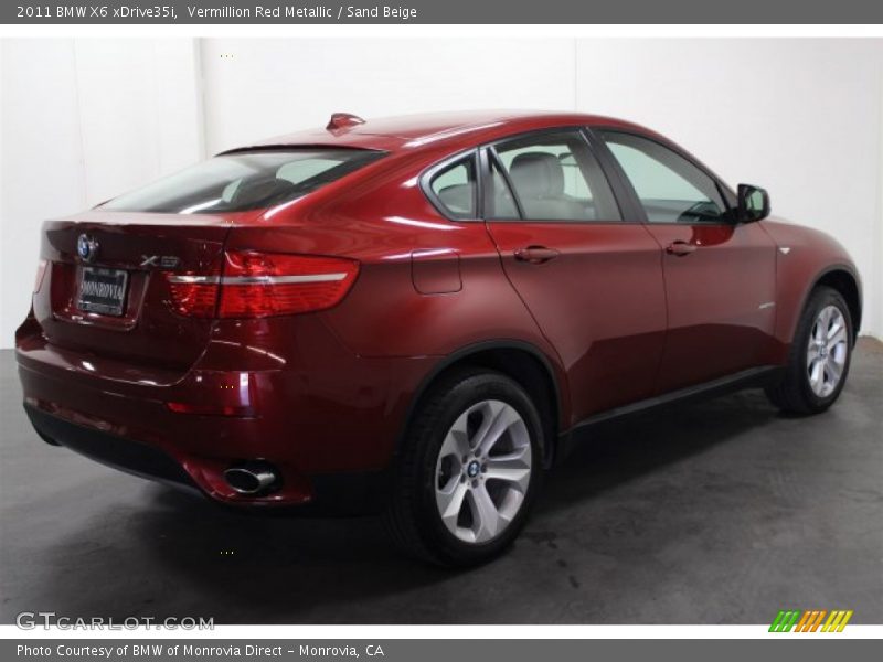 Vermillion Red Metallic / Sand Beige 2011 BMW X6 xDrive35i