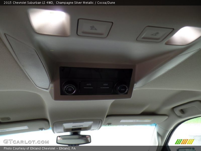 Champagne Silver Metallic / Cocoa/Dune 2015 Chevrolet Suburban LS 4WD
