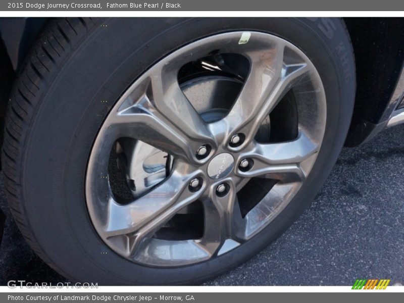 Fathom Blue Pearl / Black 2015 Dodge Journey Crossroad