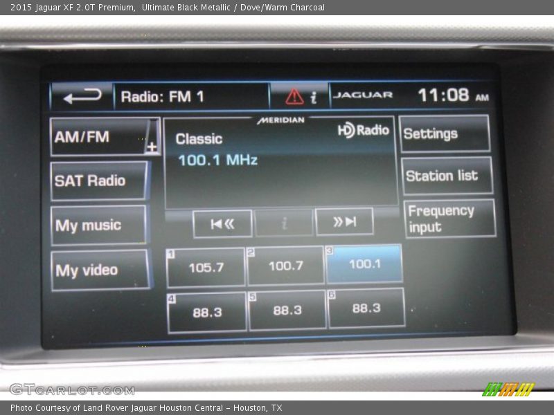 Ultimate Black Metallic / Dove/Warm Charcoal 2015 Jaguar XF 2.0T Premium