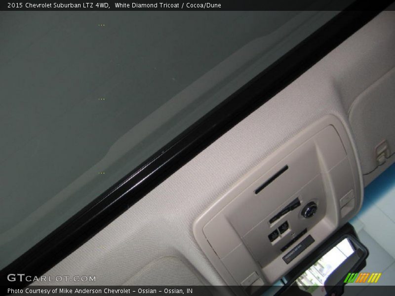 White Diamond Tricoat / Cocoa/Dune 2015 Chevrolet Suburban LTZ 4WD