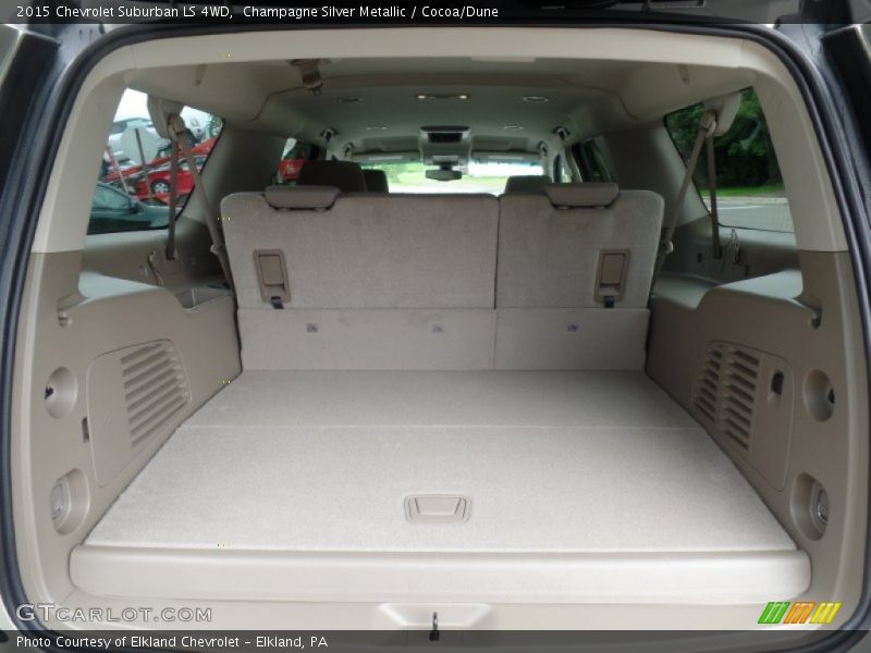 Champagne Silver Metallic / Cocoa/Dune 2015 Chevrolet Suburban LS 4WD