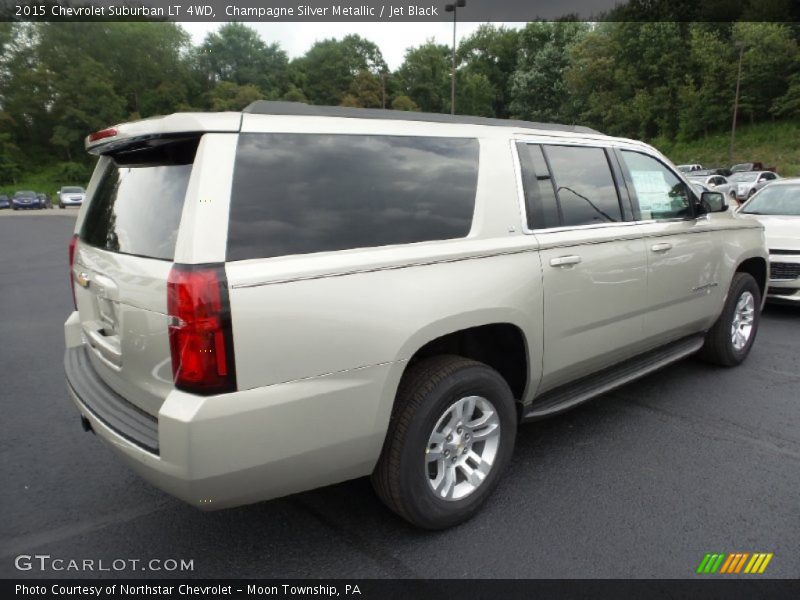 Champagne Silver Metallic / Jet Black 2015 Chevrolet Suburban LT 4WD