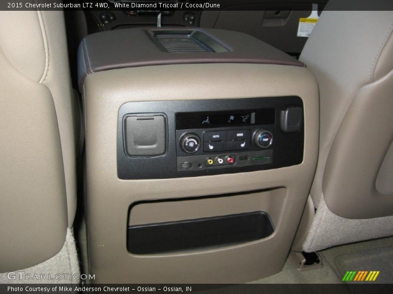 White Diamond Tricoat / Cocoa/Dune 2015 Chevrolet Suburban LTZ 4WD
