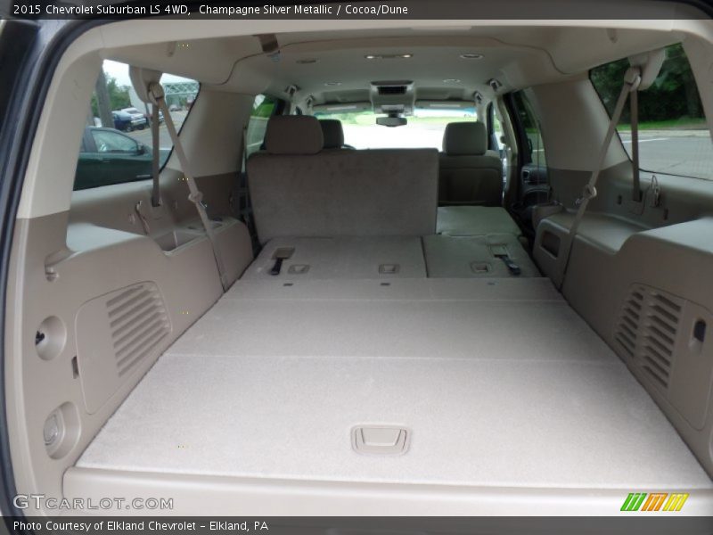 Champagne Silver Metallic / Cocoa/Dune 2015 Chevrolet Suburban LS 4WD