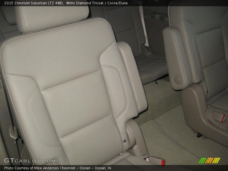 White Diamond Tricoat / Cocoa/Dune 2015 Chevrolet Suburban LTZ 4WD