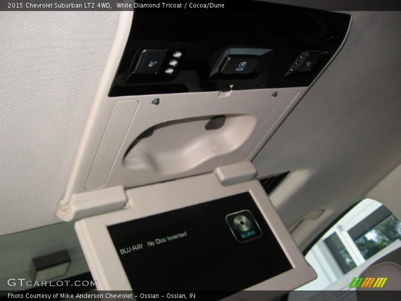 White Diamond Tricoat / Cocoa/Dune 2015 Chevrolet Suburban LTZ 4WD