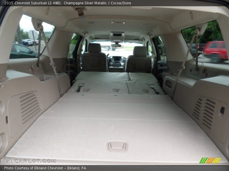 Champagne Silver Metallic / Cocoa/Dune 2015 Chevrolet Suburban LS 4WD