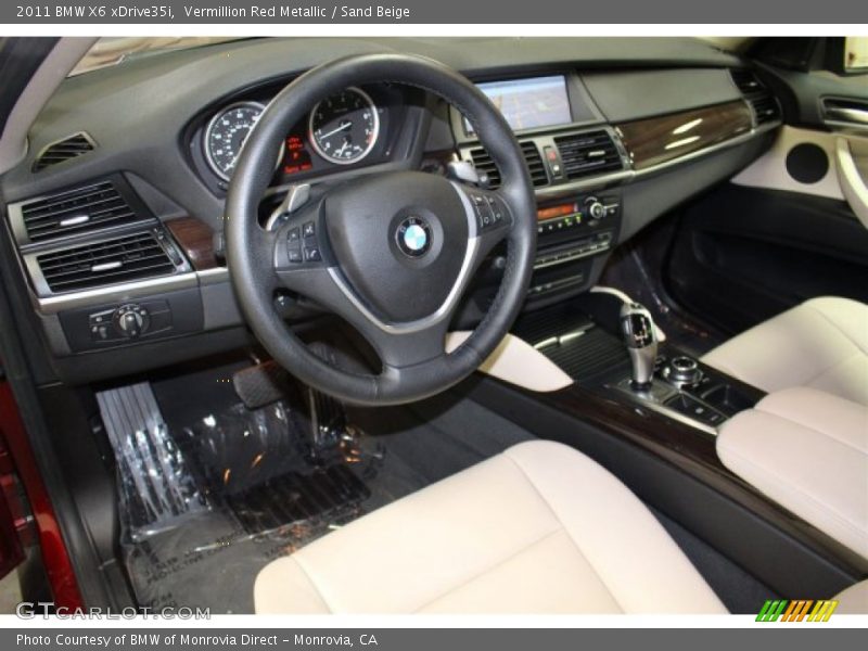 Vermillion Red Metallic / Sand Beige 2011 BMW X6 xDrive35i