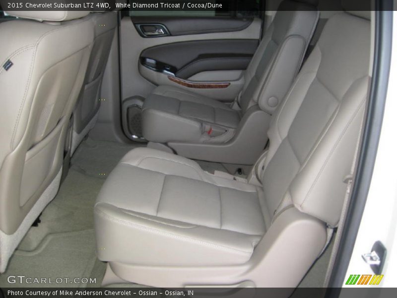 White Diamond Tricoat / Cocoa/Dune 2015 Chevrolet Suburban LTZ 4WD