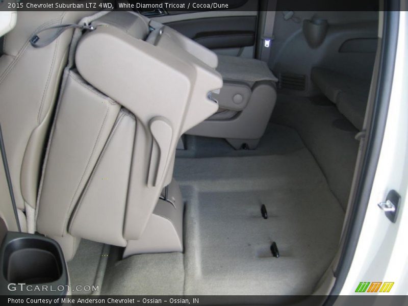 White Diamond Tricoat / Cocoa/Dune 2015 Chevrolet Suburban LTZ 4WD
