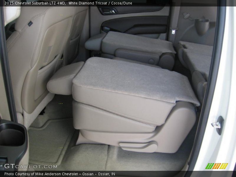 White Diamond Tricoat / Cocoa/Dune 2015 Chevrolet Suburban LTZ 4WD