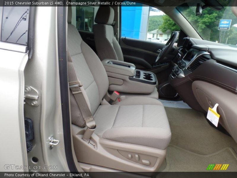 Champagne Silver Metallic / Cocoa/Dune 2015 Chevrolet Suburban LS 4WD