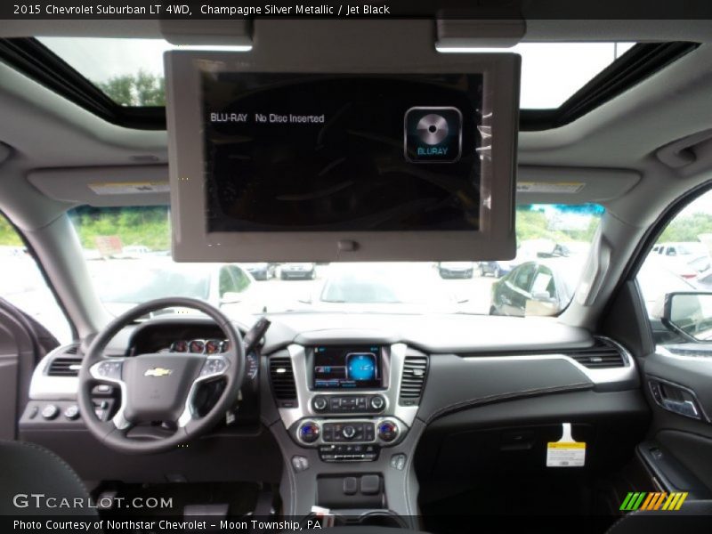 Champagne Silver Metallic / Jet Black 2015 Chevrolet Suburban LT 4WD