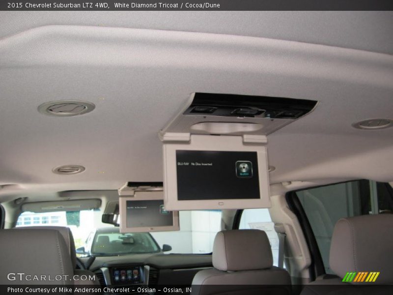White Diamond Tricoat / Cocoa/Dune 2015 Chevrolet Suburban LTZ 4WD