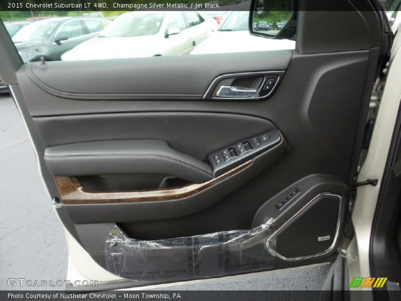 Champagne Silver Metallic / Jet Black 2015 Chevrolet Suburban LT 4WD