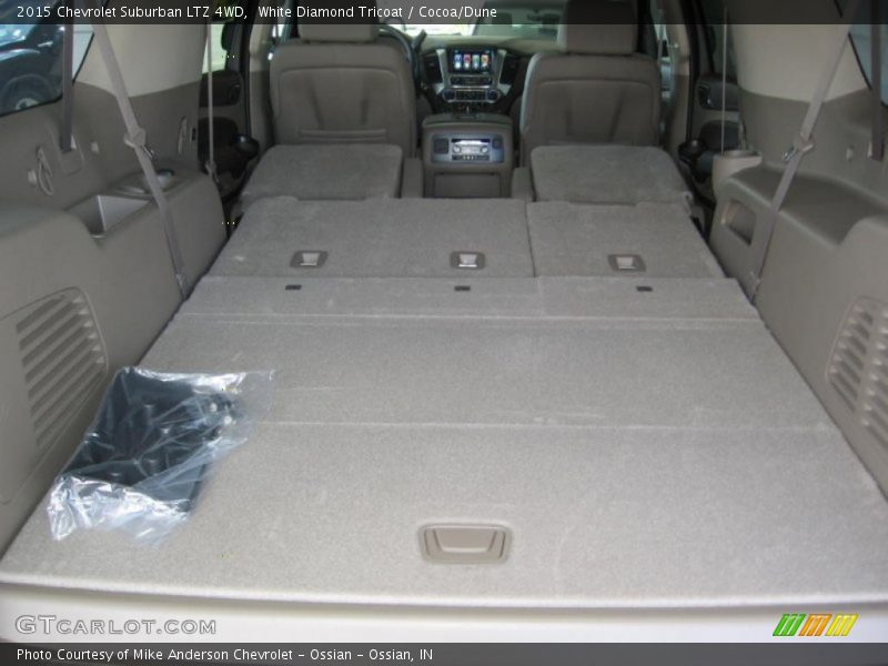White Diamond Tricoat / Cocoa/Dune 2015 Chevrolet Suburban LTZ 4WD