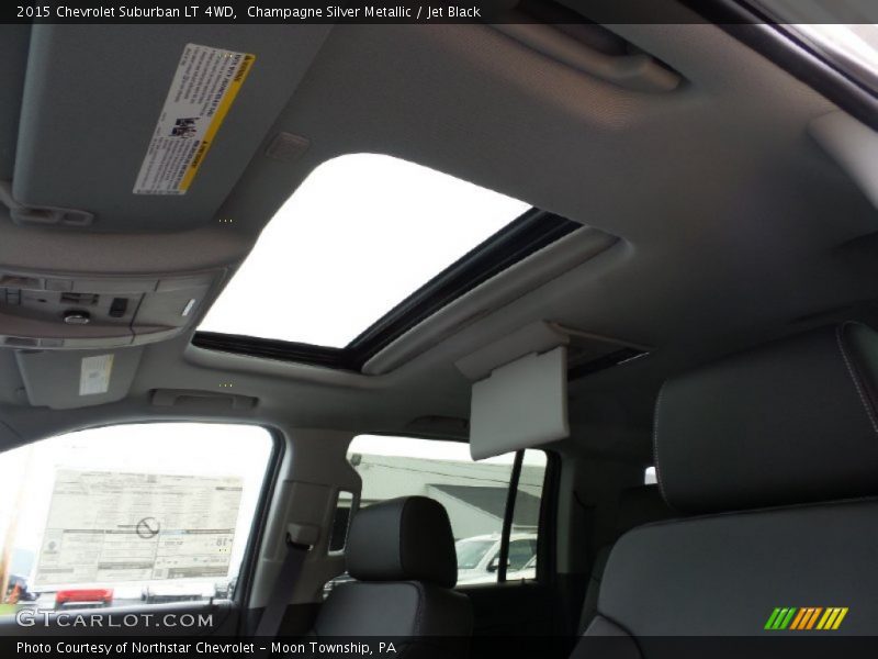 Champagne Silver Metallic / Jet Black 2015 Chevrolet Suburban LT 4WD