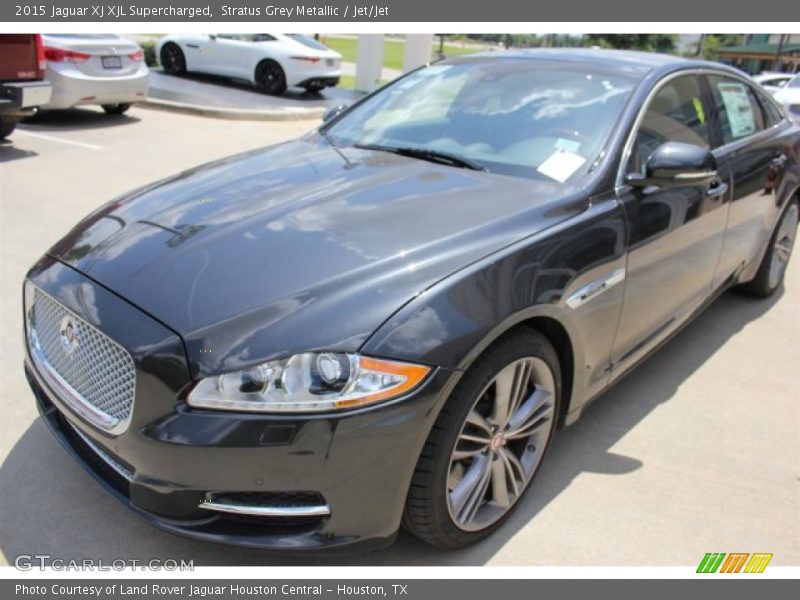 Stratus Grey Metallic / Jet/Jet 2015 Jaguar XJ XJL Supercharged