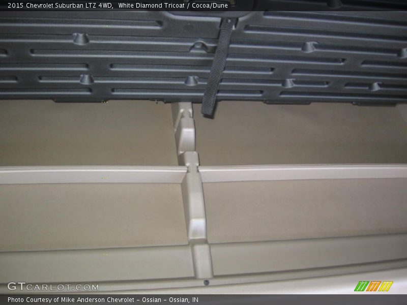 White Diamond Tricoat / Cocoa/Dune 2015 Chevrolet Suburban LTZ 4WD