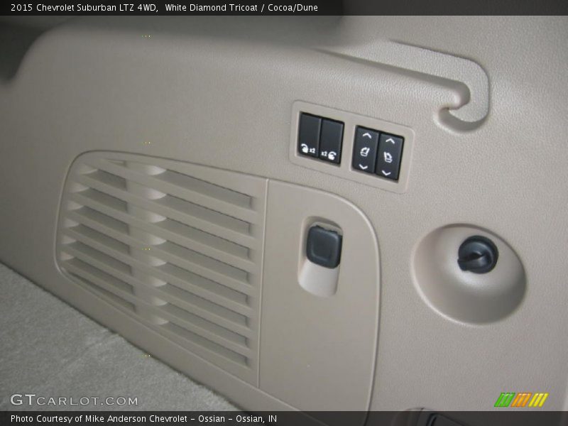 White Diamond Tricoat / Cocoa/Dune 2015 Chevrolet Suburban LTZ 4WD