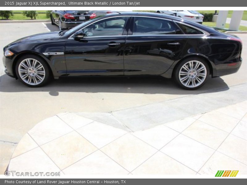 Ultimate Black Metallic / London Tan/Jet 2015 Jaguar XJ XJL Supercharged