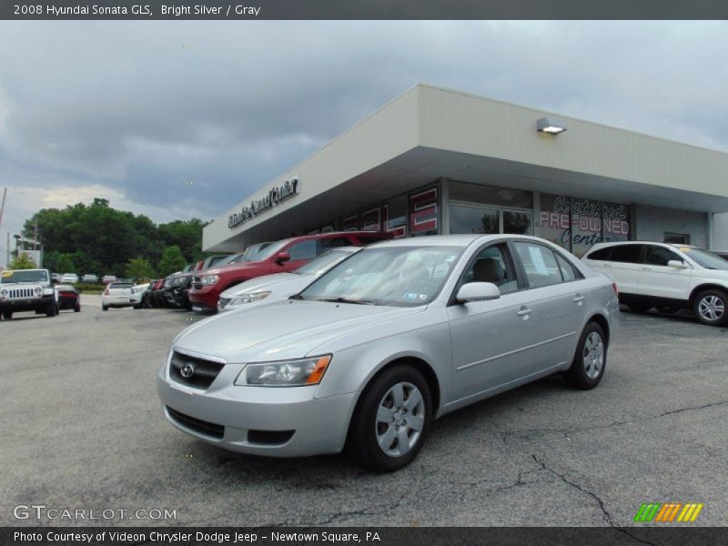 Bright Silver / Gray 2008 Hyundai Sonata GLS
