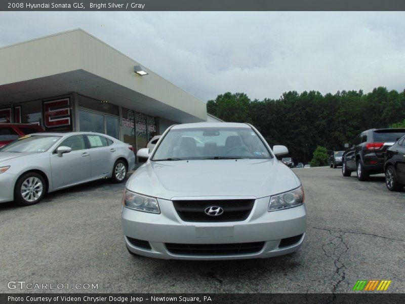 Bright Silver / Gray 2008 Hyundai Sonata GLS